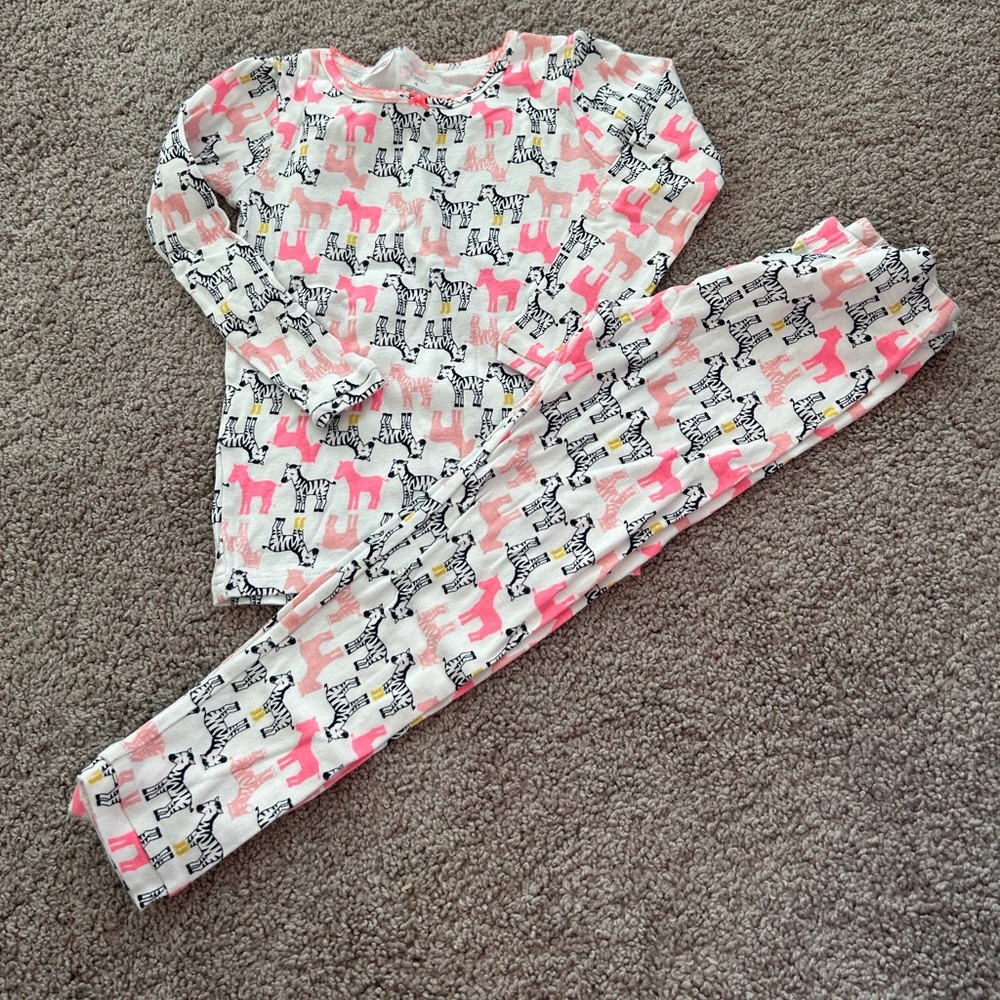 Simple Joys Girls White w Zebra Theme PJ Set

Size 6